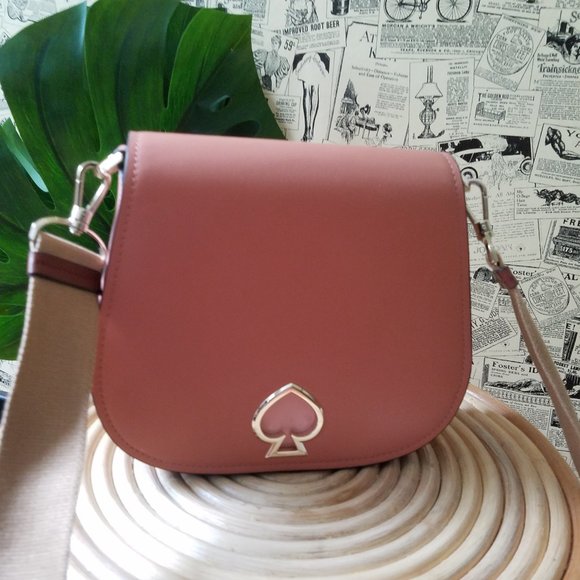kate spade Handbags - Kate Spade Suzy Tawny Tan Large Saddle Leather Bag